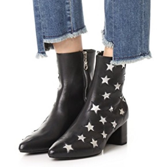 Modern Vice Shoes - Archive Madison Metallic Star Ankle Boots 7.5